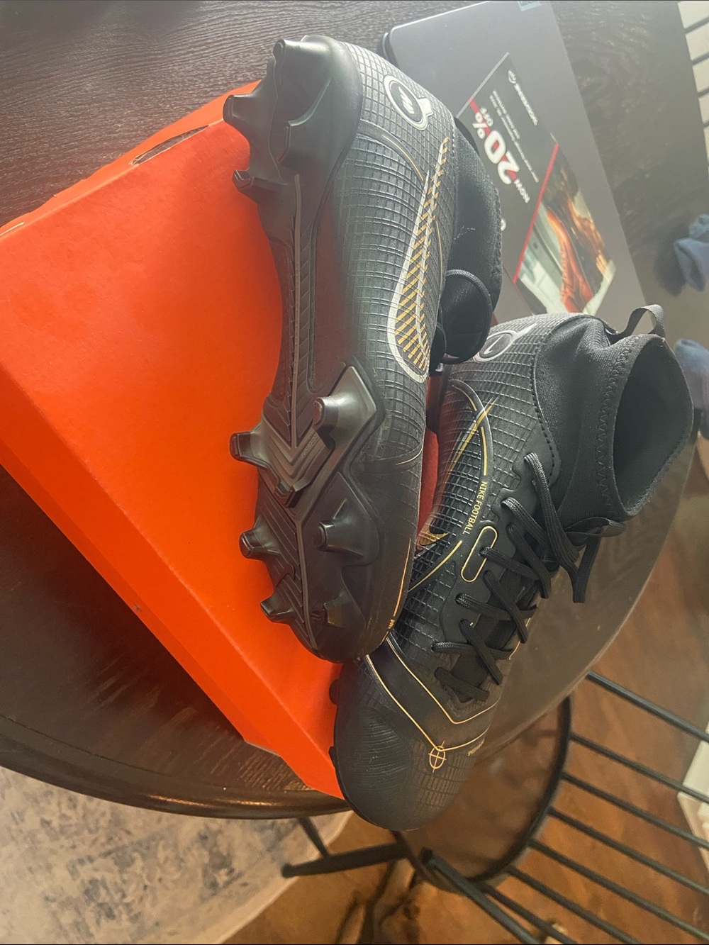 Nike Black and Gold Women’s Soccer Cleats